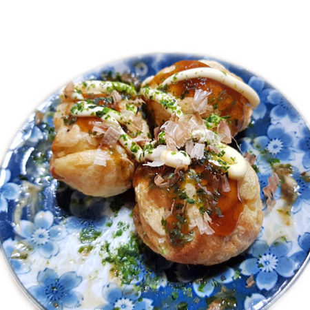 Takoyaki sind verzehrsfertig