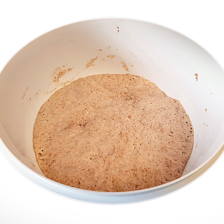 Brot ohne Kneten mit Lievito Madre
