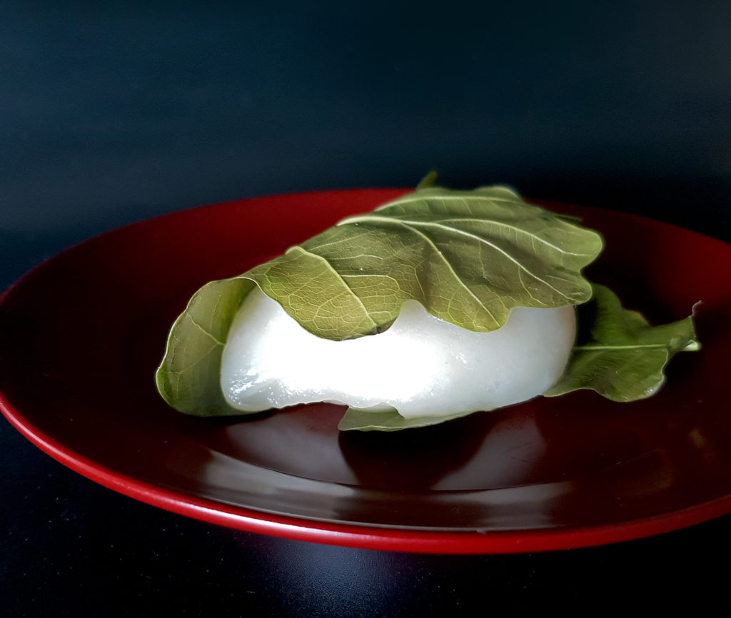 Wagashi in Deutschland Drei Beispiele mit Beifuß, Kirsch und