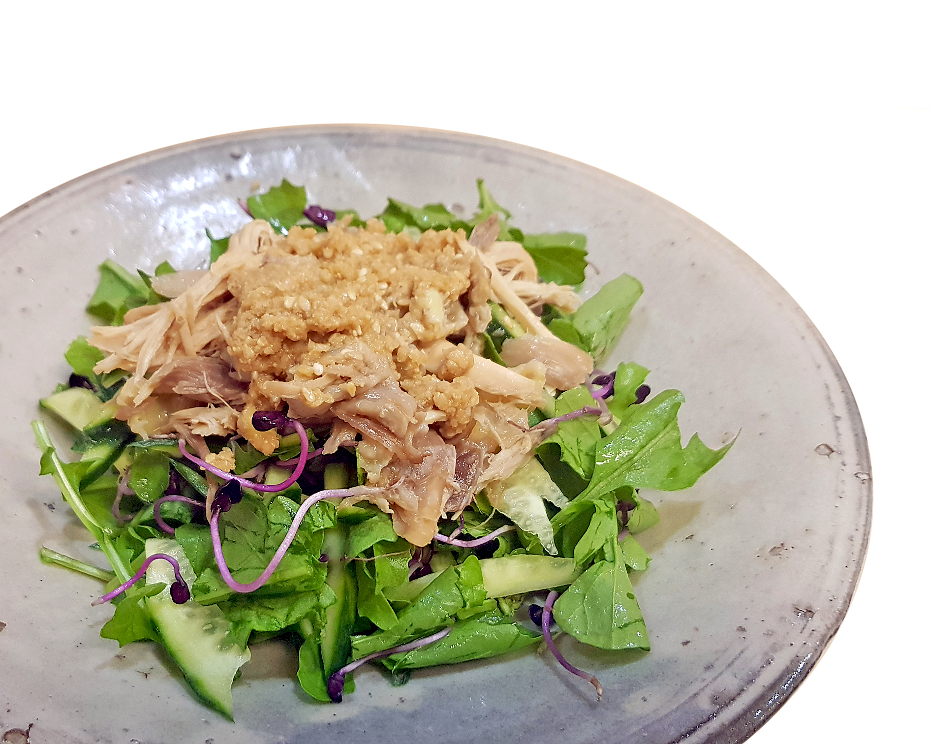 You are currently viewing Rucola-Salat mit japanischem Sesamdressing